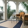 thumbnail image 4 of Safavieh Courtyard Justine Bordered Indoor/Outdoor Area Rug, Beige/Navy, 6'7" x 6'7" Square, 4 of 14