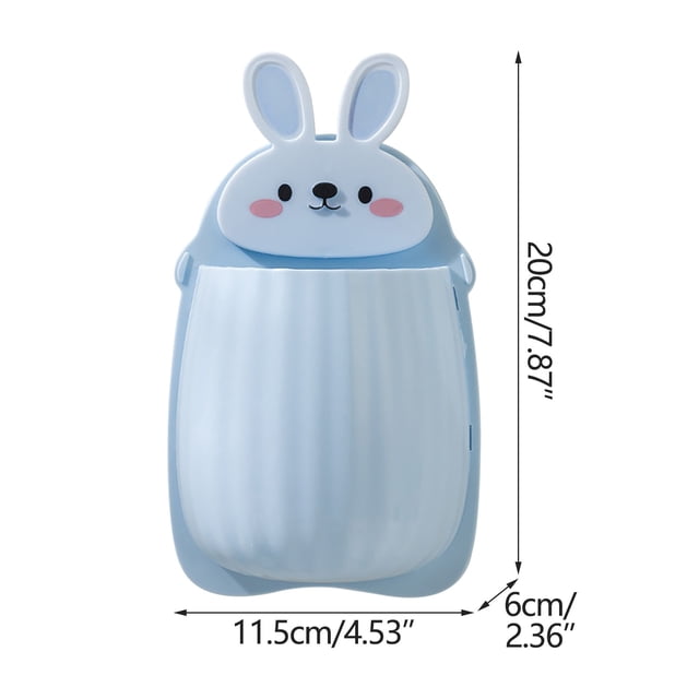 Punch- Bear Rack Bathroom Wall-mounted Toothbrush Storage Draining Rack Household Bedside Items Storage Box