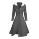 thumbnail image 5 of TaTaai Women's Spring Fall Hooded Dress Long Sleeve Jacquard Button with Faux Fur Collar Solid Color Casual Knit Cardigan Style Gift, 5 of 6