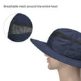 thumbnail image 7 of Solaris Sun Hat for Women and Men, Wide Brim Summer Outdoor Bucket Boonie Hat for Hiking, Safari and Gardening, Navy, 7 of 7