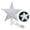 White, variant on Bluethy Christmas Tree Topper Star with LED Light IP65 Waterproof Energy-saving Glowing Five-Pointed Star Holiday Ornament