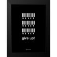 thumbnail image 2 of Design Fabrikken 14x18 Black Modern Framed Museum Art Print Titled - Never Give Up, 2 of 5