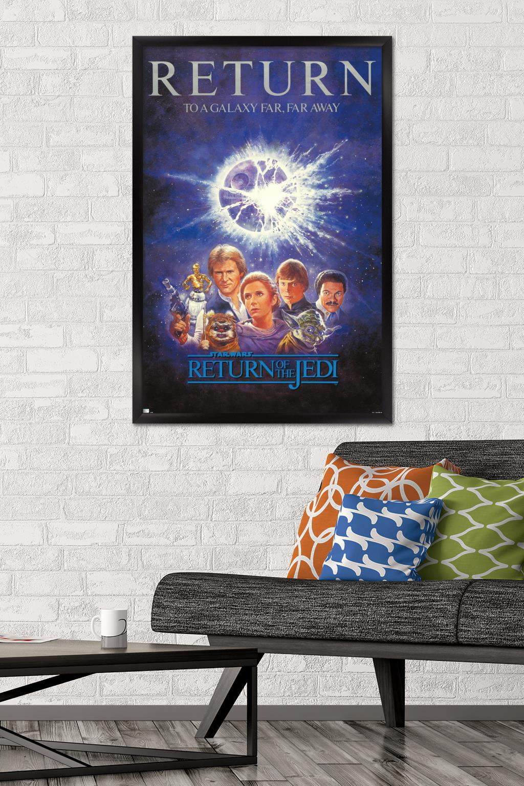 Star Wars: Return of the Jedi - Illustrated One Sheet Wall Poster, 22.375" x 34" Framed