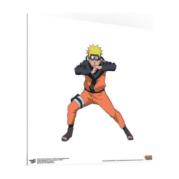 NARUTO ポートレート Gallery Pops Naruto Shippuden - Naruto Uzumaki Fighting Pose Wall
