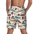 thumbnail image 4 of Uemuo Art Of Living Pattern Mens Swim Trunks Quick Dry Board Shorts with Mesh Lining, Stretch Beach Shorts Quick Dry No-Chafing Board Shorts-3X-Large, 4 of 9