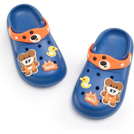 

Toddler Boys Girls Garden Clogs Slippers Little Kids Slip-On Sandals Cute Cartoon Classic Breathable Lightweight Summer Beach Pool Water Garden Shoes