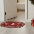 thumbnail image 3 of Gogreen Bath Mat - Bathroom Mat Rug Non Slip Super Absorbent Stain Resistant Quick Dry Bathroom Rug-Bath Mat for Bathroom Floor Bathtub Vanity-Bathmat Bath Rug (Christmas Snowflake, 20"x32"), 3 of 6