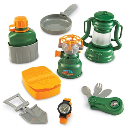 Learning Resources Play Camping Set, Imaginative Play, 9 Piece, Ages 3+