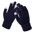 thumbnail image 2 of Guantes de invierno para mujer, guantes de pantalla táctil tejidos, antideslizantes, cálidos y gruesos con forro polar para mujer, 2 of 6