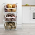 thumbnail image 2 of Sorbus Metal Wire Baskets Storage Bin Organizer for Food Pantry, Kitchen, Laundry Room, Basket Organizers for Home, Bathroom, Closet Organization, Iron Metal, 2 of 9