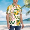 thumbnail image 3 of Kll Men'S Hawaiian Shirt Short Sleeve Button Down Beach Shirts-Fruit, 3 of 7