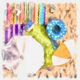 thumbnail image 2 of Saunders, Alonzo 20x20 White Modern Wood Framed Museum Art Print Titled - Birds Eye Beach I, 2 of 4