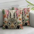 thumbnail image 2 of COMIO  Easter Pillow Covers He is Risen Floral Buffalo Plaid Throw Pillowcase Bunny Eggs Decorative Pillows Home Sofa Bedroom Decor Cushion&nbsp;2pc, 2 of 6