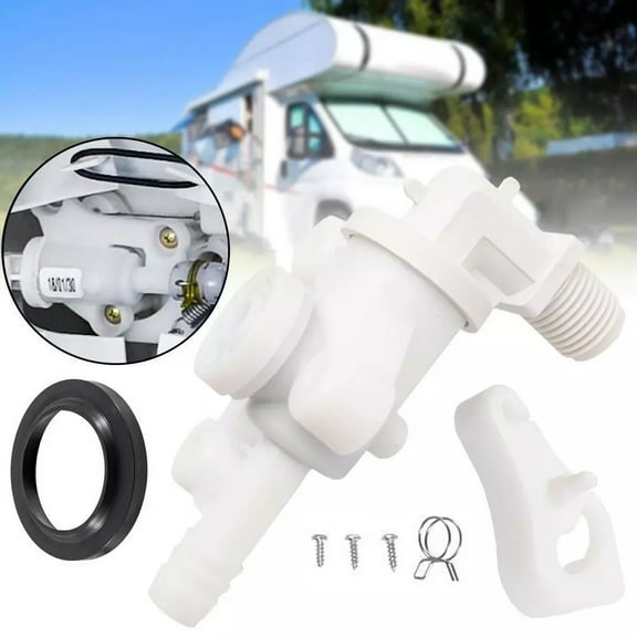 Replace 34100 RV Toilet Water Valve Kit for Thetford Aqua-Magic Style Lite Style