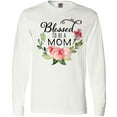 thumbnail image 3 of Inktastic Blessed to Be a Mom with Pink Flowers Long Sleeve T-Shirt, 3 of 5
