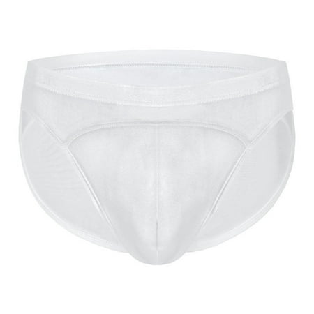 

Dadaria Underwear for Men Pack Men Fashion Thin Mesh Translucent Simple And Comfortable Breathable Underwear White XL Men