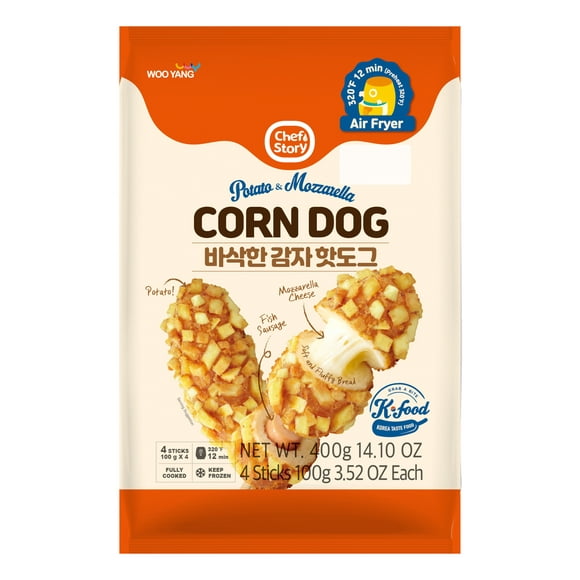 Hot-dog au maïs et à la mozzarella de Wooyang 400g