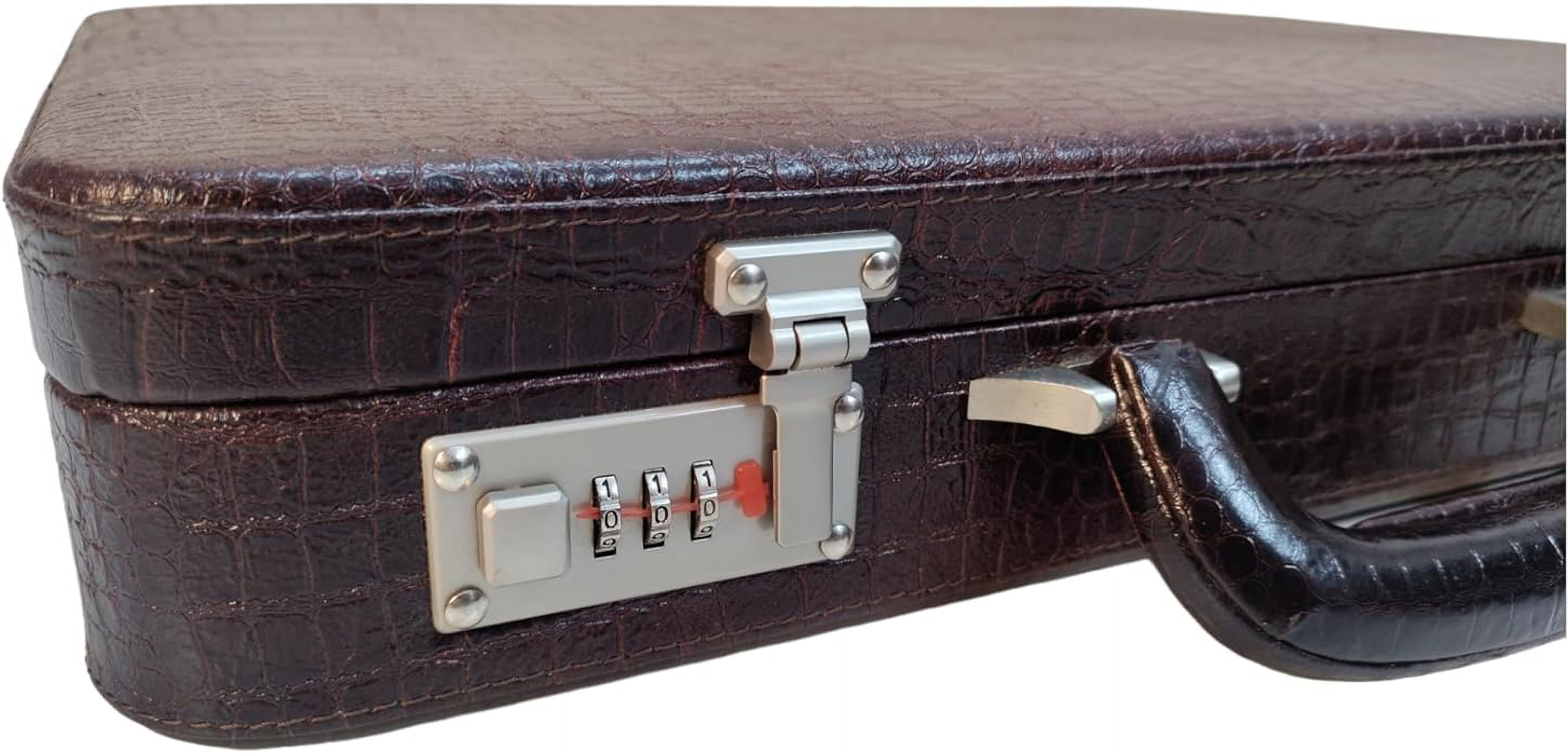 LINDSEY STREET Men's Leather Briefcase | Business Leather Handbag | Doctors Safety Kit Bag Leather Attache | Gift For Him