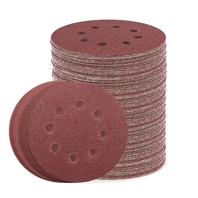 Juego de discos de lijado ZEHIQ, 110 unidades, 125 mm, gancho y bucle, 40 a 600 granos