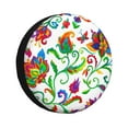 thumbnail image 1 of Fotbe Paisley Funda de Llanta de Repuesto con Estampado, Engrosada, Ajuste Universal para Jeep, Remolque, RV, SUV, Camión-15 inch, 1 of 6