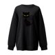 thumbnail image 2 of Puntoco moda mujer estampado cuello redondo pulóver tops manga larga cómoda blusa sudadera Puntoco Puntoco-165, 2 of 5