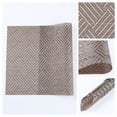 thumbnail image 2 of REGALWOVEN 6 Pack Place Mats, Placemats for Kitchen Dining Table Decor Heat Resistant Table Placemats Wipeable Table Mat Sand Black 18*12in, 2 of 7