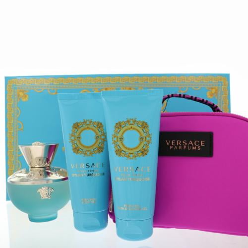Versace Dylan Turquoise Gift Set, 3.4 OZ Eau de Toilette Spray