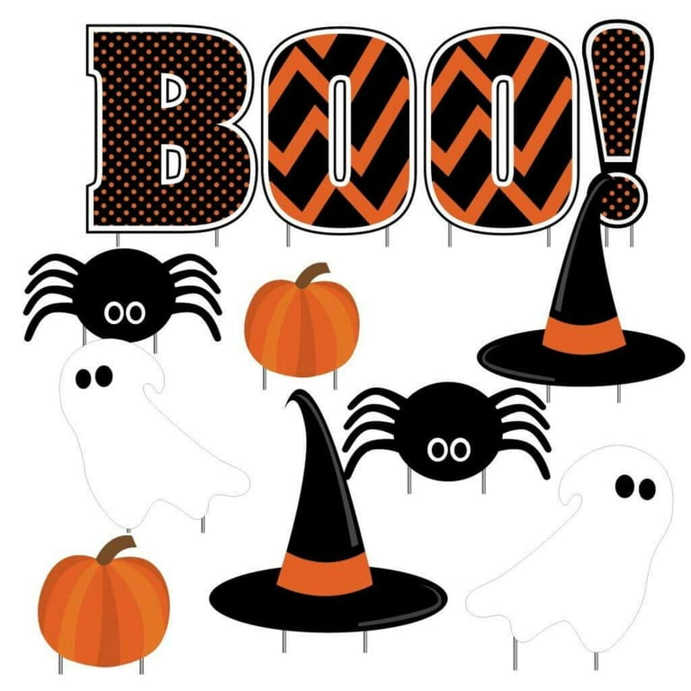 Selling CUTE HALLOWEEN THEME yard cards, boo ez set