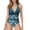 Z15-Green, variant on LILIYA Tummy Control Swimsuits for Women Slimming One Piece Bathing Suit Ruched Halter Push Up Bathing Suits Plus Size Padded Swimwear