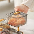 thumbnail image 5 of Fruit Divided Serving Tray - Removable Divided Clear Food Storage Containers with 4 Compartment,Candy Snack Tray,Snack Tray For Kitchen And Party Food And Pantry Organization, 5 of 7