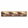 thumbnail image 2 of MKHERT Zebra Portrait on African Sunset Africa Safari Wildlife Table Runner Home Decor for Kitchen Dining Wedding Party 16x72 Inch, 2 of 2