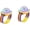 2 Pack of Yellow, variant on CATPAN Disco Ball Light, Wearable Mini Portable LED Lamp Night Strobe Watch Bracelet USB Charging Voice Controlled with Suction Cup for Kid Party Car Dancing DJ Club(Pink)