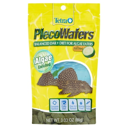 TetraVeggie Algae Wafers Complete Diet for Algae Eaters, 3.03 oz