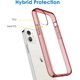thumbnail image 3 of Case Compatible with iPhone 12 Mini 5.4-Inch, Shockproof Phone Bumper Cover, Anti-Scratch Clear Back (Red), 3 of 4