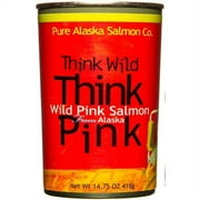 Pure Alaska Think Pink, Wild Pink Salmon, Big Can-14.75 oz