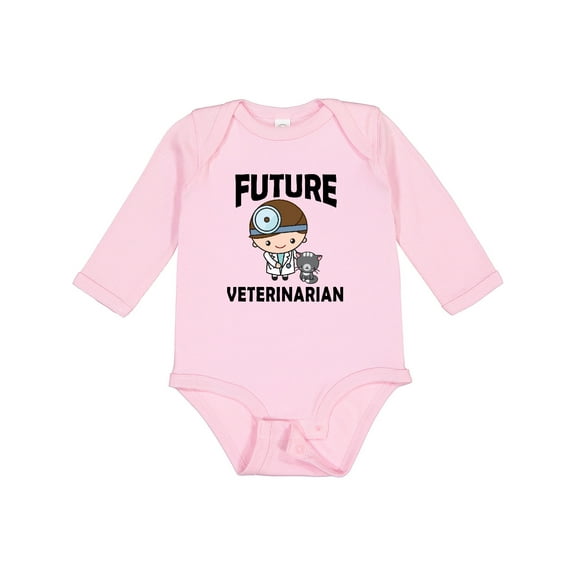 Inktastic Vet Gift Future Veterinarian Boys Long Sleeve Baby Bodysuit