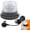 Amber/White, variant on 40-LED Amber Beacon Light - High-Brightness Safety Light With Magnetic Base For Trucks, Forklifts, Tractors, Snow Plows, And More - 12V/24V Mini Light Bar, Without Battery