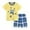 Yellow, variant on Gyexs Summer Clothes for Boys Size 6-8 Cartoon Plane Short Sleeve Tops Shorts 2 Piece Outfit Sets Gym Sports Kids Clothing(Sportswear, Yellow, 4-5 Years)