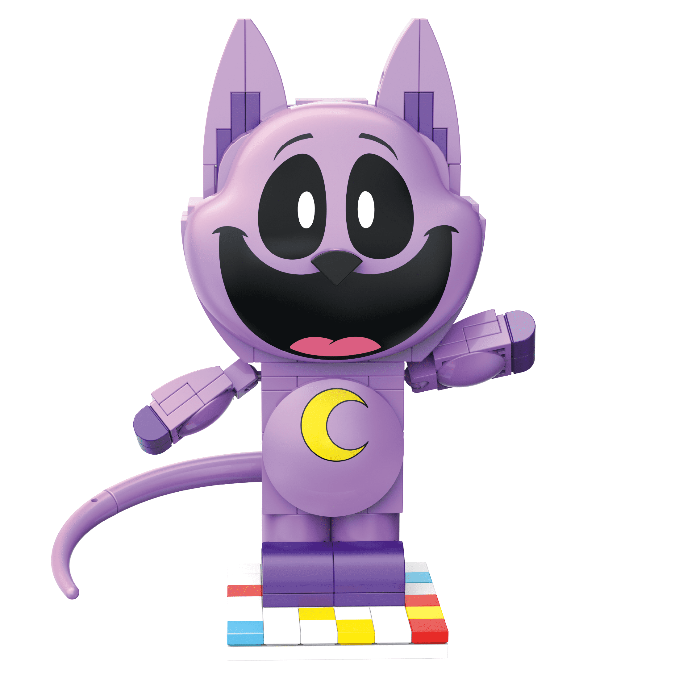 カーテンビーズ　猫　ねこ　cat インテリア　雑貨　紫 Brickcraft Poppy Playtime CatNap Building Kit, 151-Piece Set