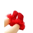thumbnail image 3 of ITFABS Baby Girl Combed Cotton Socks Lace Mesh Embellishment Solid Color Princess Knitted Socks, 3 of 9