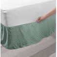 thumbnail image 2 of Brick Bed Skirt, Pattern of Architecture Elements Street Setting Scene Geometric, Elastic Bedskirt Dust Ruffle Wrap Around for Bedding Decor, 4 Sizes, Laurel Green and White, by Ambesonne, 2 of 2