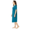 thumbnail image 4 of Dreams & Co. Women's Plus Size Short T-Shirt Dress or Nightgown Dress Or Nightgown, 4 of 5