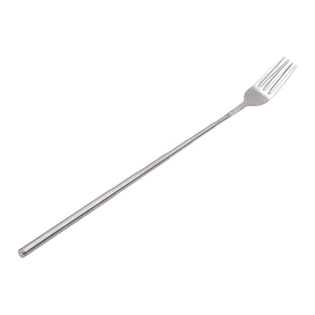 Elodie Fourchette Extensible 21 à 64cm Fourchette à Dessert Portable pour Bureau Barbecue Camping
