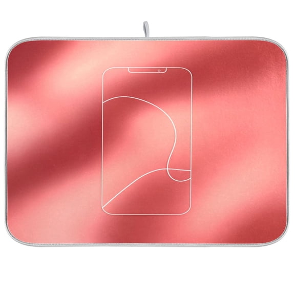 Iauyy Dish Drying Mat for Kitchen Counter, Super Absorbent & Hanging 16x18 / 18x24 Inch (S/M) Line