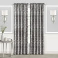 thumbnail image 3 of Simple Elegance by Ben&Jonah Floral Bliss Rod Pocket Window Curtain Panel - 52"W x 63"L - Grey, 3 of 5