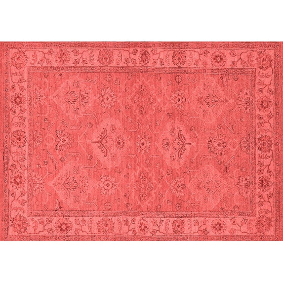 Ahgly Company Indoor Rectangle Oriental Red Traditional Area Rugs, 8' x 12'