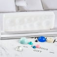 thumbnail image 6 of 5 pc Silicone Molds Resin Casting Molds For UV Resin Epoxy Resin Jewelry Making Round White 135x45x13x5mm Inner Diameter: 4mm 6mm 8mm 10mm 12mm 16mm 20mm & 22mm, 6 of 6