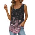 thumbnail image 4 of Vedolay Shirts Womens Tops V Neck Summer Petal Sleeve Casual Tshirts,Black XL, 4 of 5