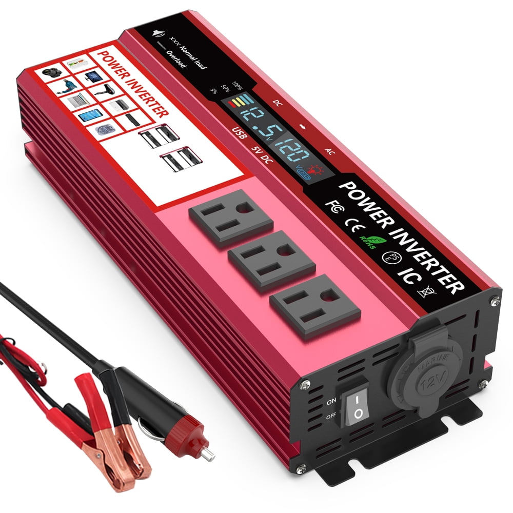 Buy FLAMEZUM 800Watts 1500Watts Modified Sine Wave 12V to 110V DC to AC ...