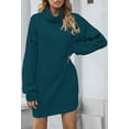 thumbnail image 2 of LAICAIW Robe Chandail Longue Ample à Col Roulé Oversize pour Femmes, 2 of 7